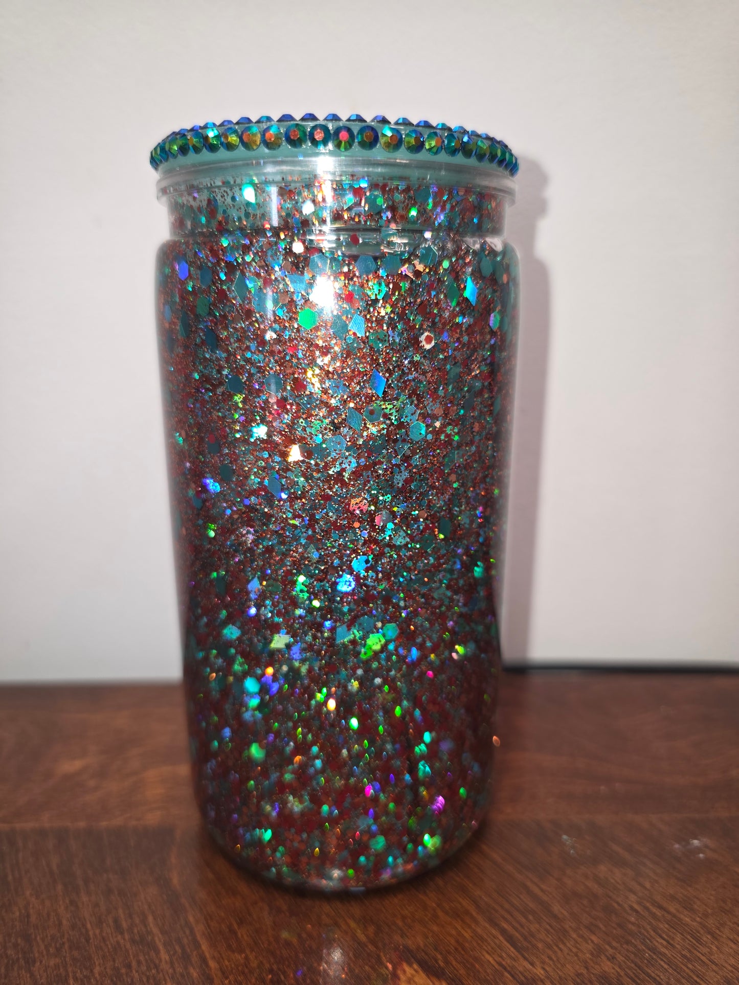 Rust and Turquoise glitter