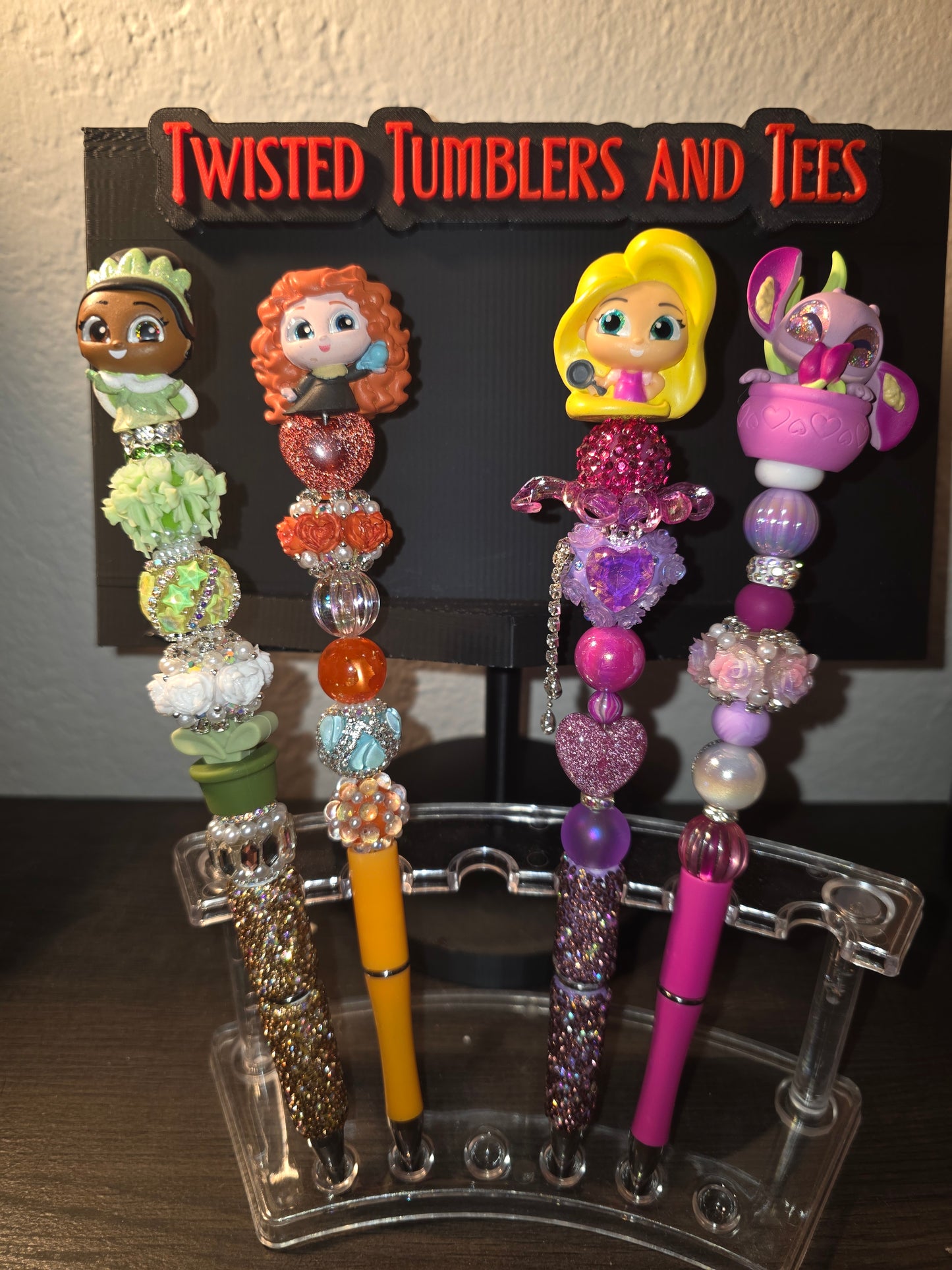 Speciality fancy bead and character pen
