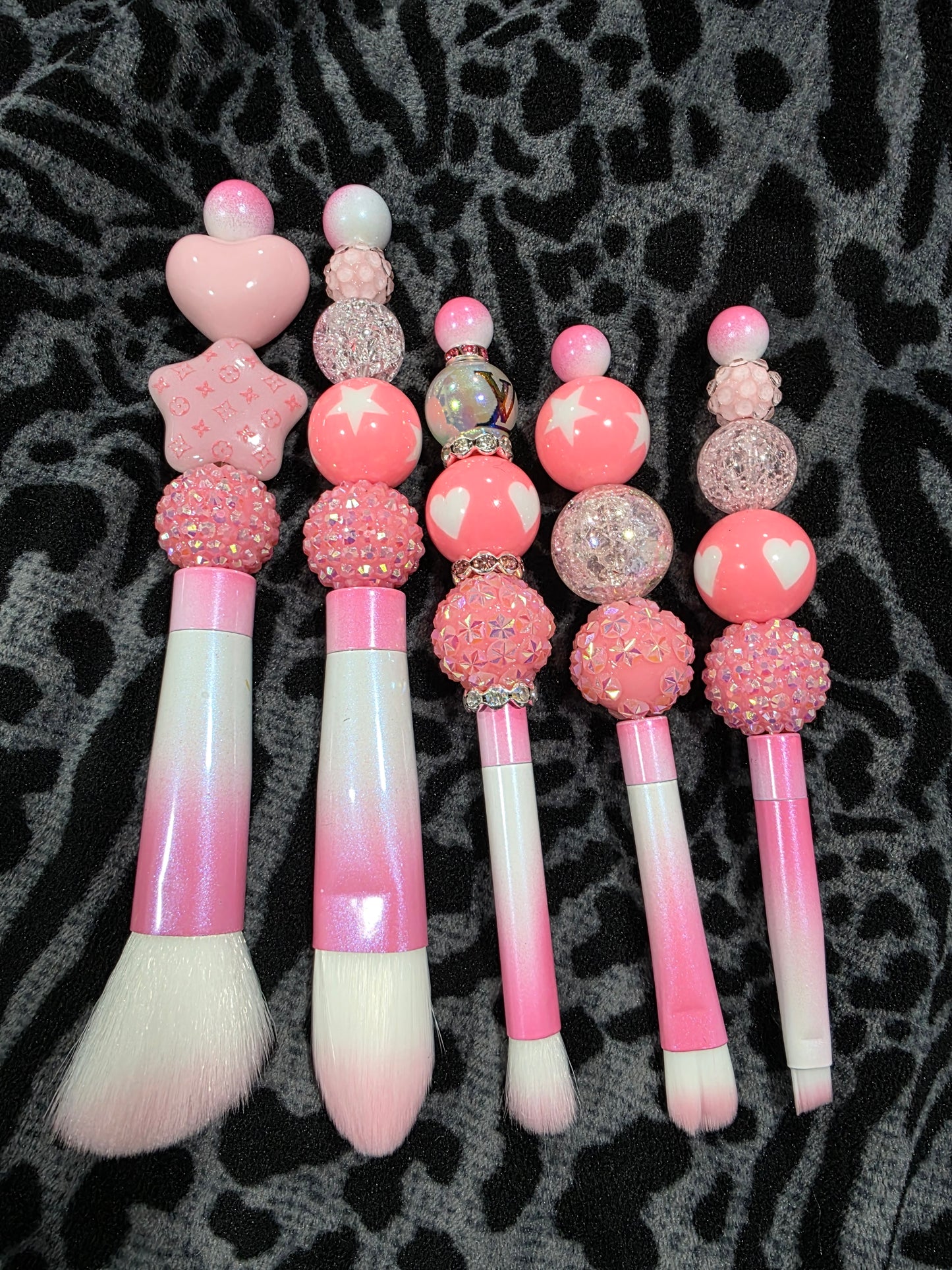Maliyas beaded makeup brush sets