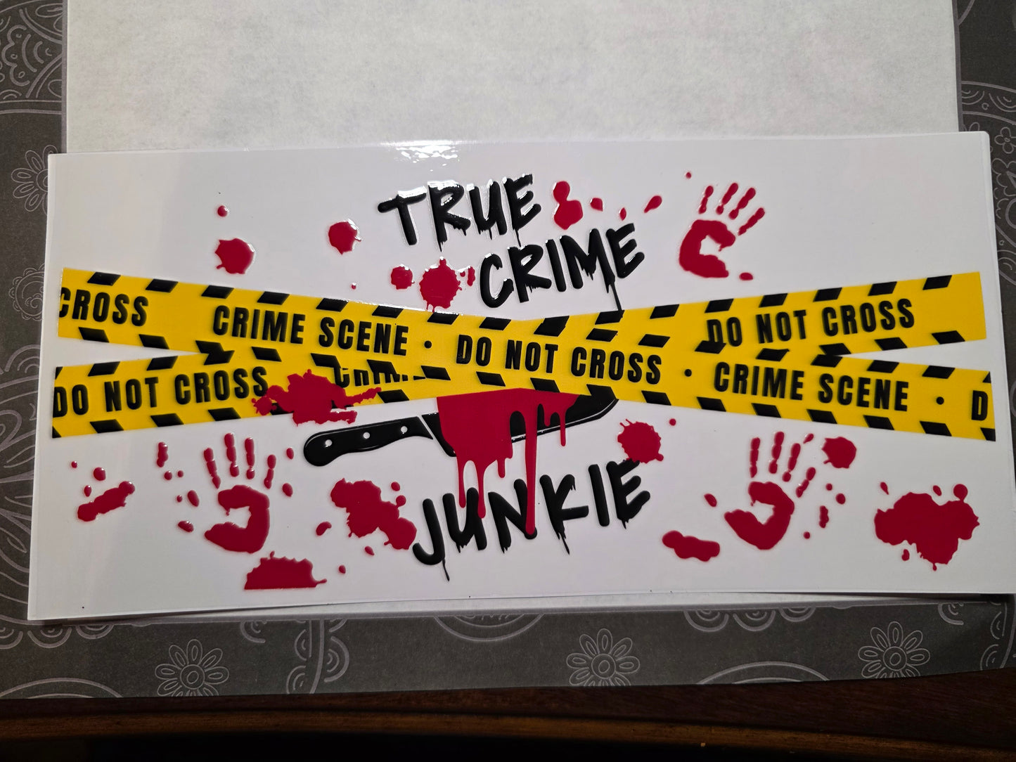 #59 True Crime Junkie Decal