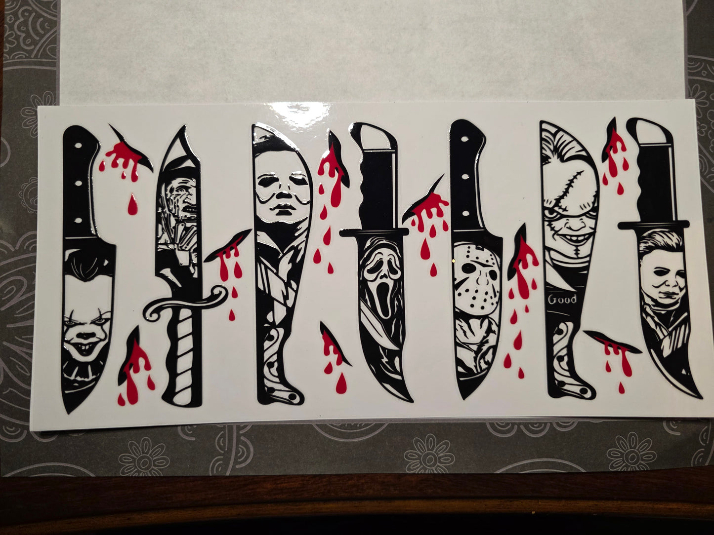 #60 Slasher Knifes Decal