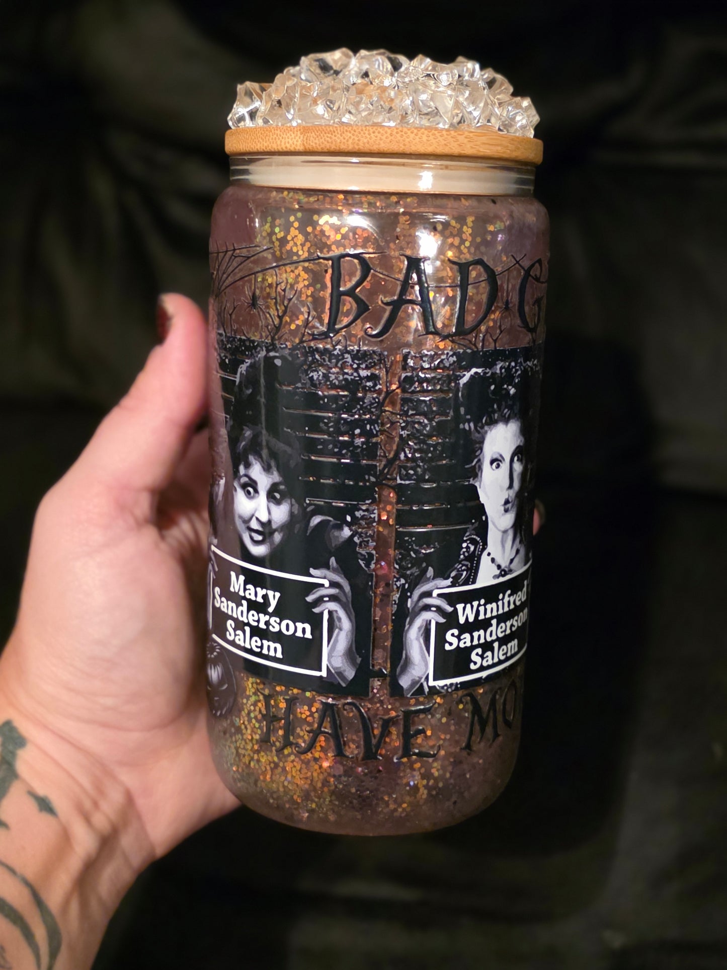 Sandersons Bad Girls More Fun 16oz Glass Tumbler