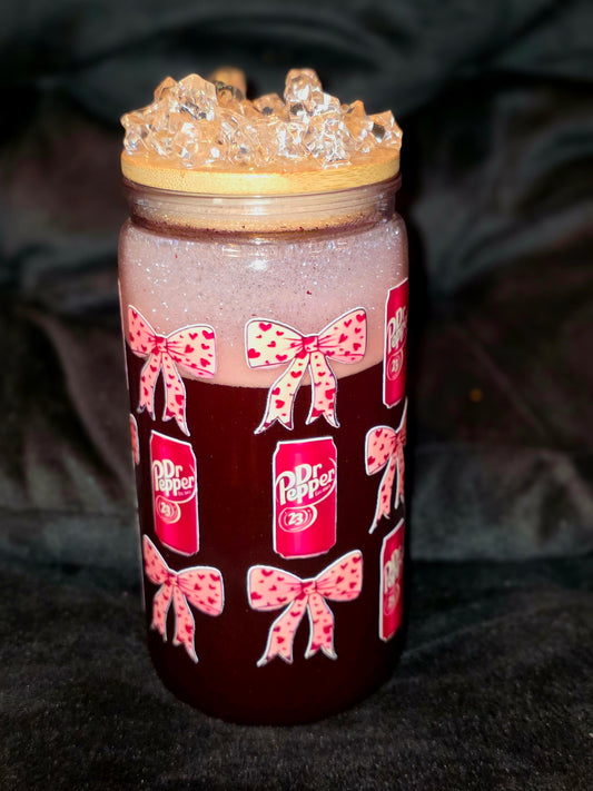 Dr. Pepper bow 16oz Acrylic Tumbler