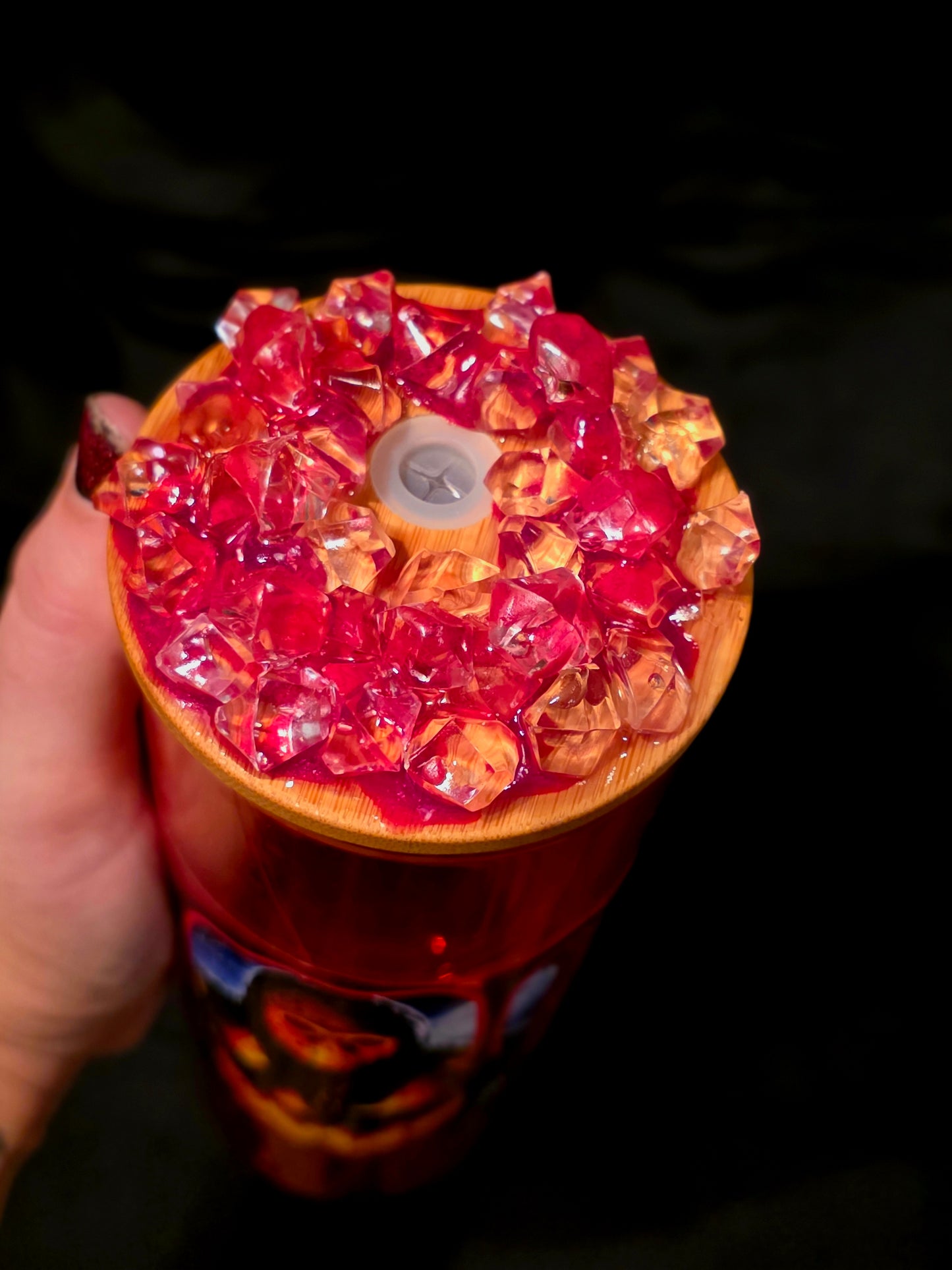 Horror Blood Drip 20oz Glass Skinny