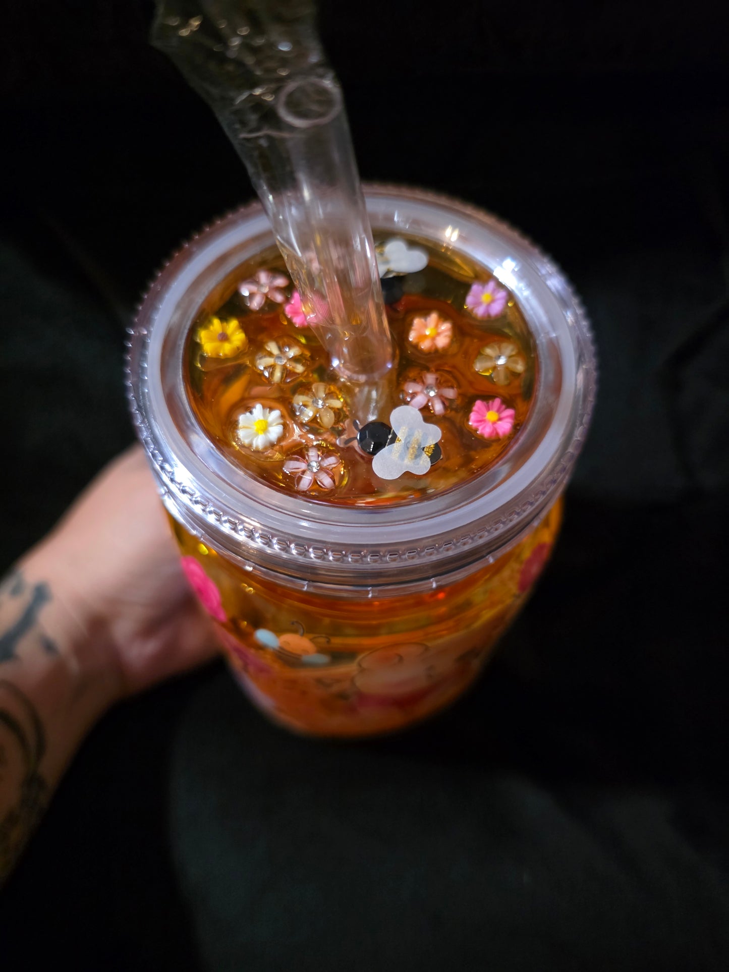 pooh bear honey drip tumbler