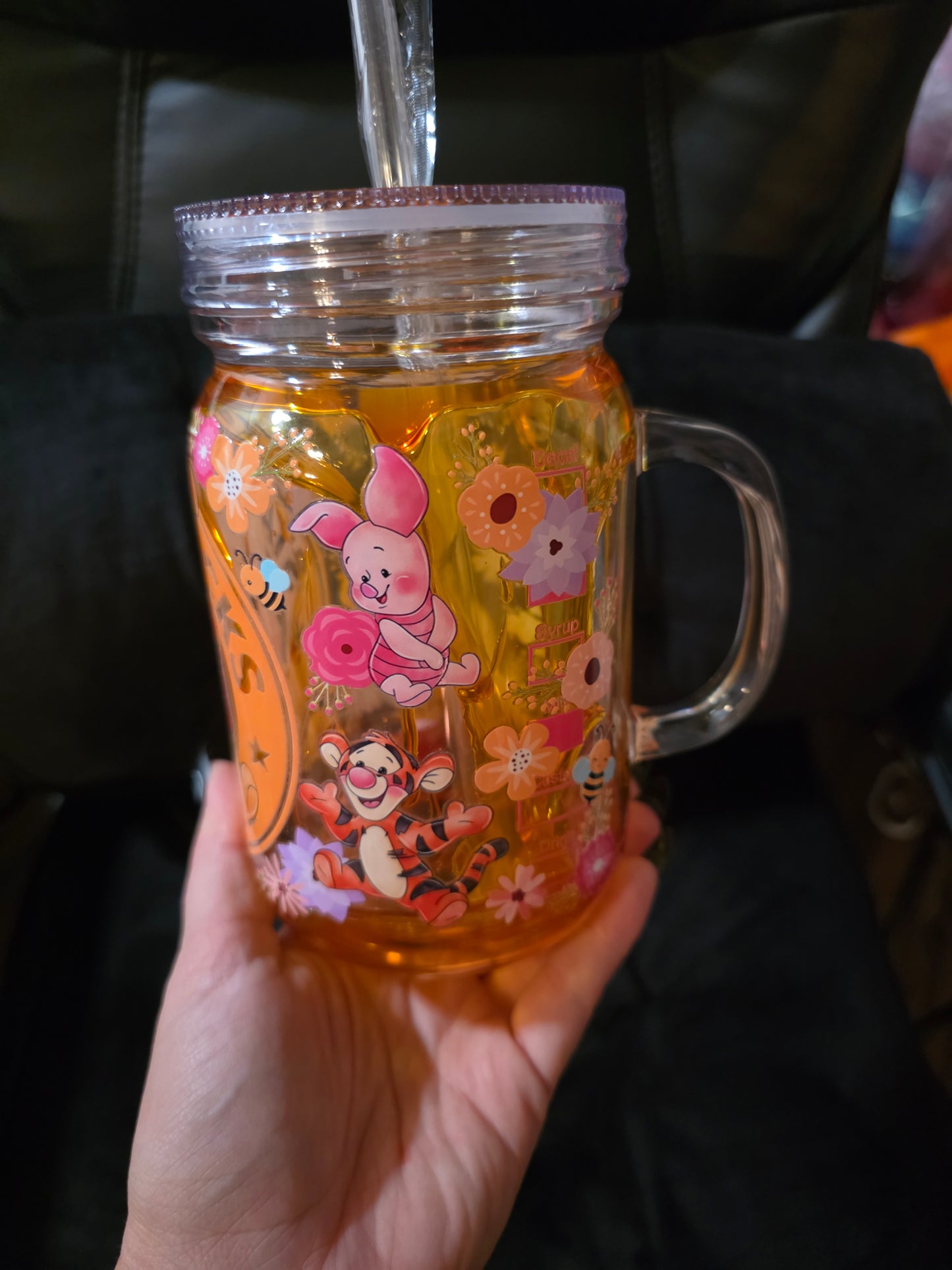pooh bear honey drip tumbler