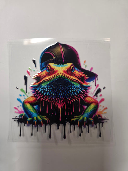 #3 neon dragon lizard