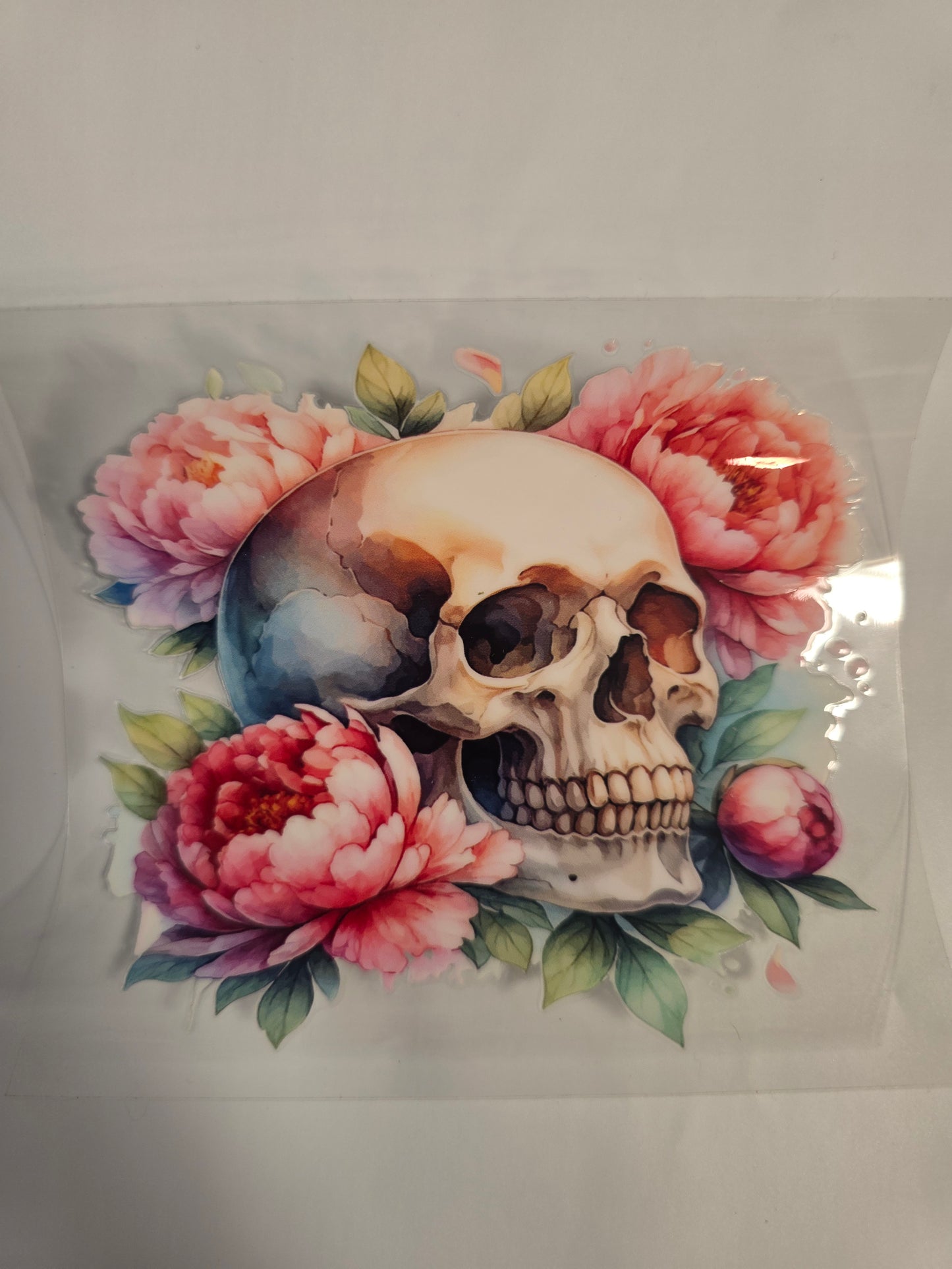 #13 Skull and pink roses