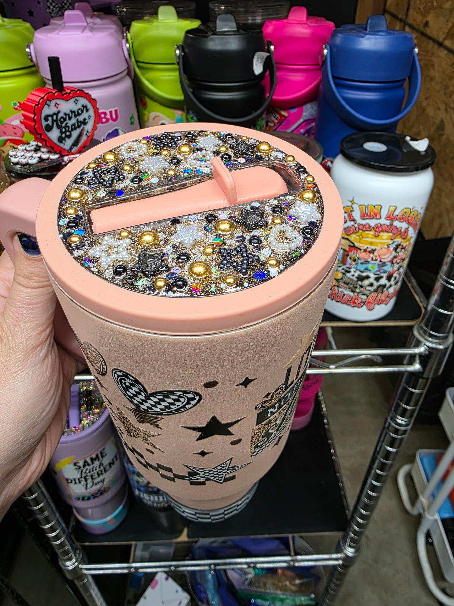 Nobody cares 40oz stainless tumbler w/lid and boot
