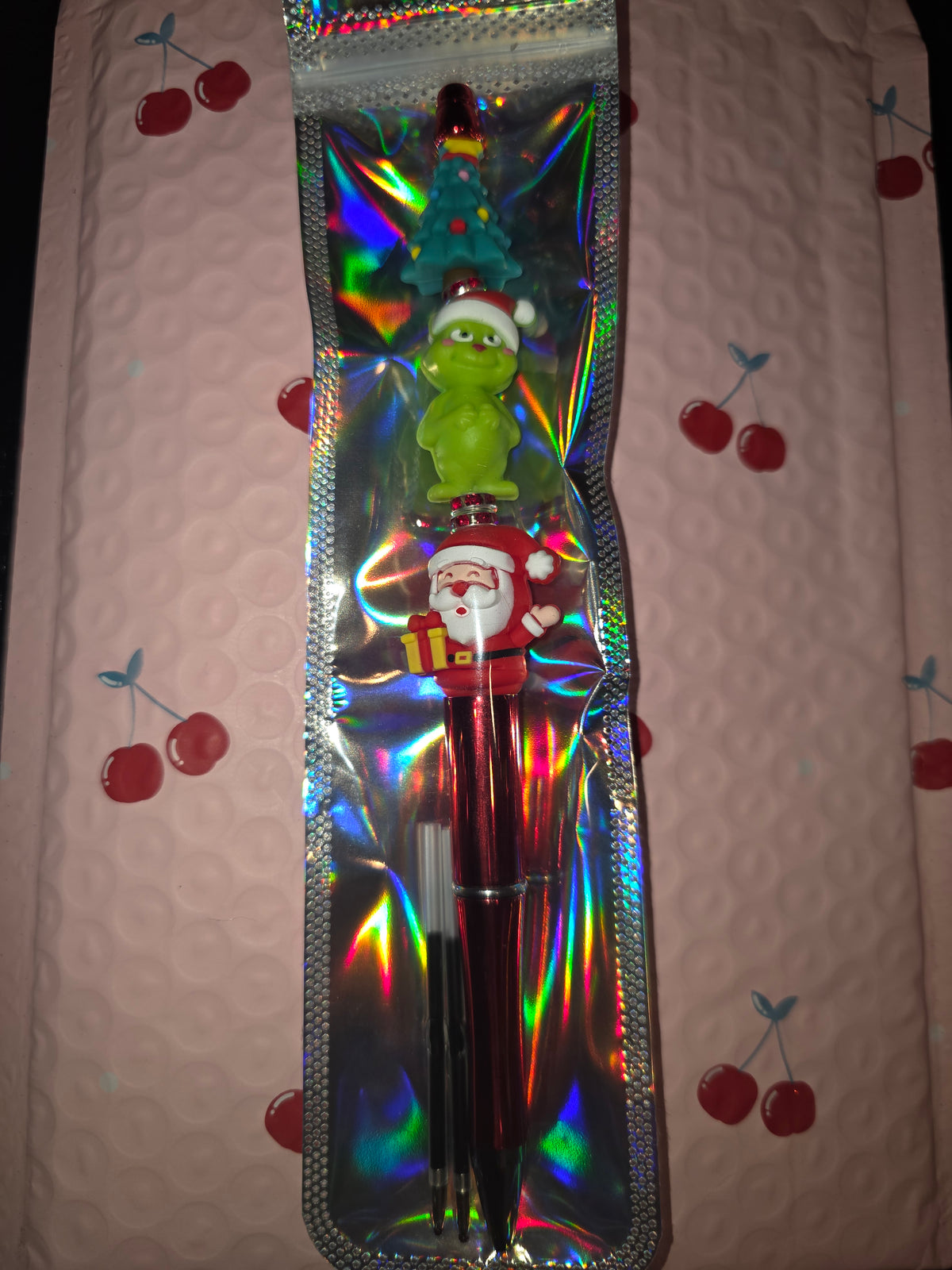 Xmas grinch triple focal pen