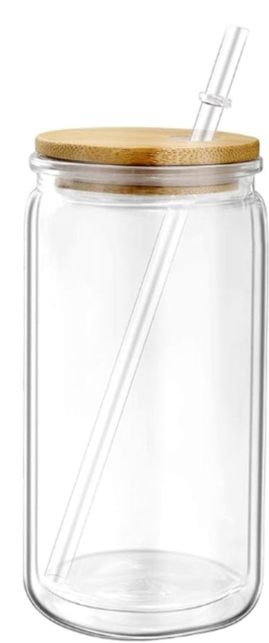 16oz acrylic can snowglobe tumbler