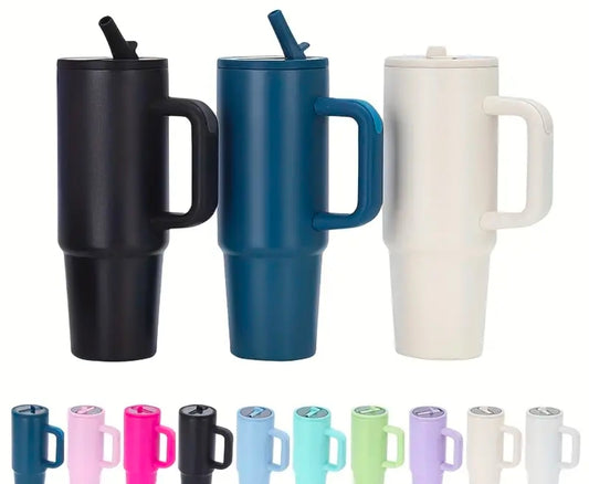 40oz stainless steel flip top solid color